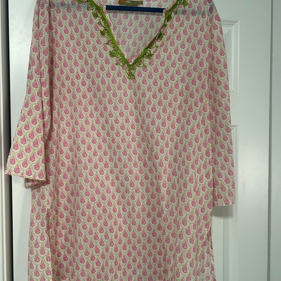 Pink and Green Patterned Tunic - Picture 1 of 3